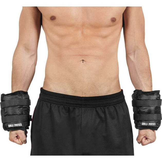 Обтяжувачі для рук Gorilla Sports 2 x 3.5 кг Black (4250663101408) - зображення 6