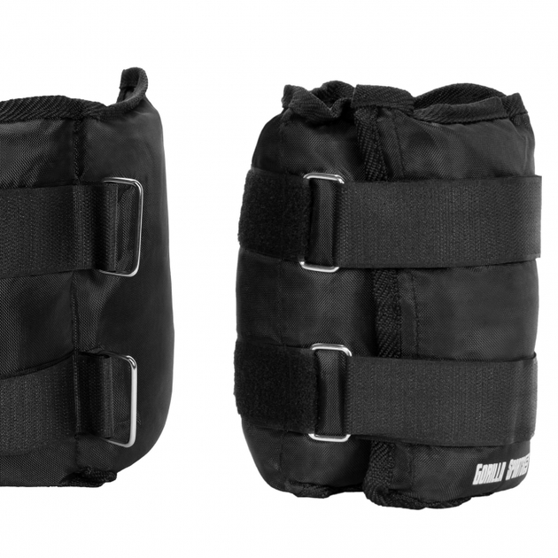 Обтяжувачі для рук Gorilla Sports 2 x 5 кг Black (4250663101415) - зображення 5