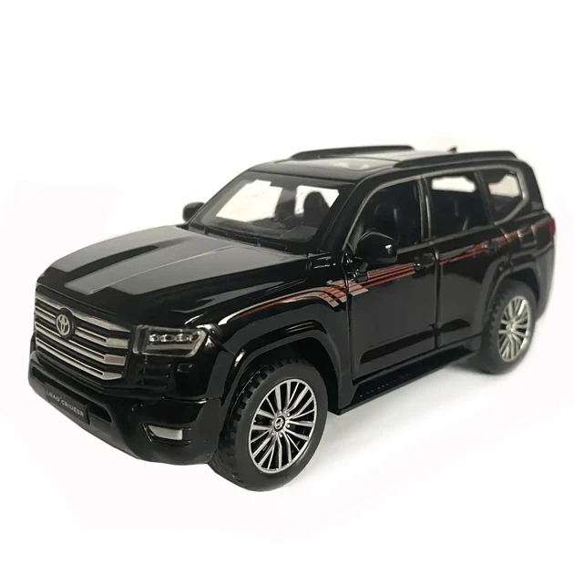 Металлическая машинка инерционная с эффектами Toyota Land Cruiser 300 Auto Expert Черный - изображение 3