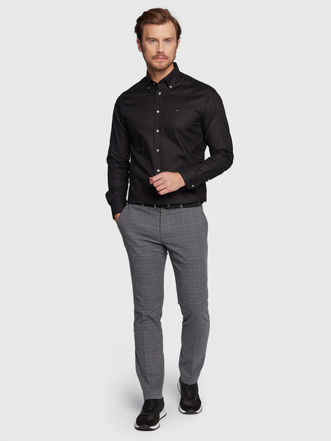 Koszula męska slim fit Tommy Hilfiger MW0MW29969-BDS 44 Czarna (8720642076943) - obraz 3