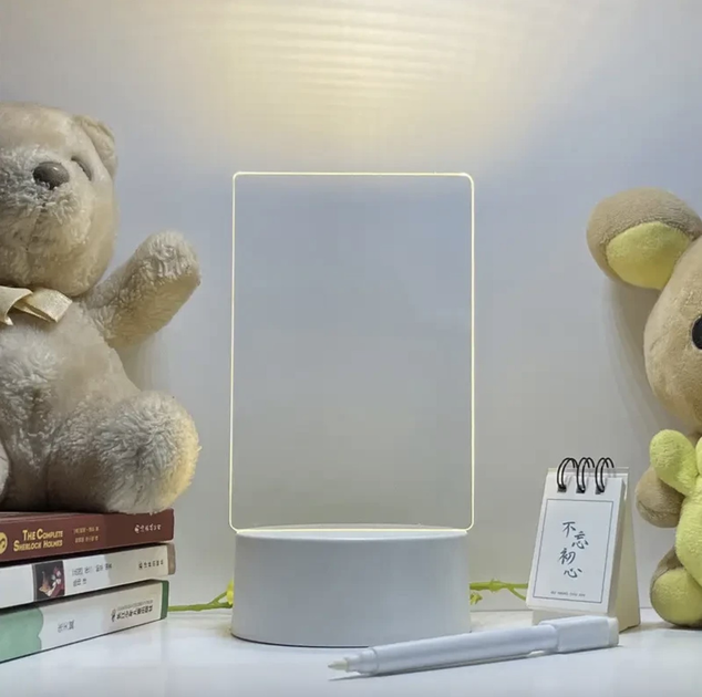 Светильник, ночник, доска для заметок 12,5×17,5, от USB, с маркером - изображение 3