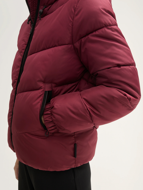 Куртка зимова коротка жіноча Tom Tailor 1042887 XS Бордова (4068127228024) - зображення 4