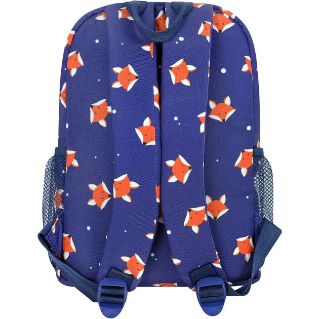 Рюкзак подростковый Bagland Молодежный mini с Лисичками на синем фоне 8 л 742 - изображение 4
