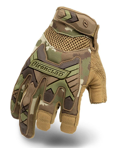 Тактові рукавички Ironclad Tactical Trigger Impact Glove Camo ML - зображення 1