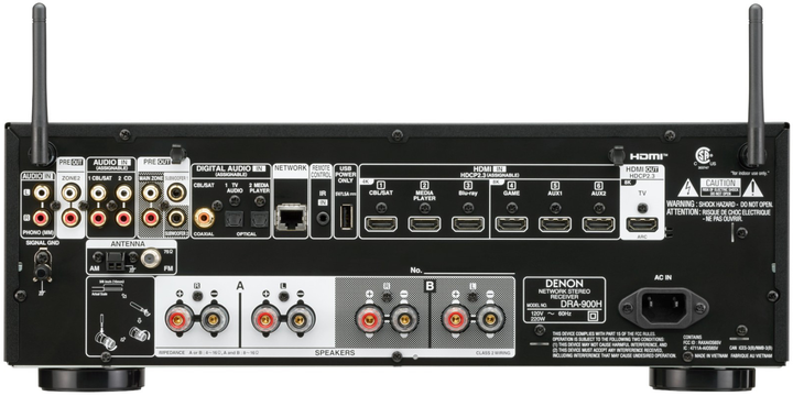 AV-ресивер Denon DRA900H Stereo Black (DRA900H) - зображення 4