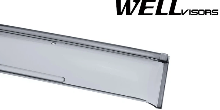 Дефлекторы окон Wellvisors с черным хромированным молдингом передние и задние Lexus GX470 2003-2009 4 шт (3-847LX020) - изображение 6
