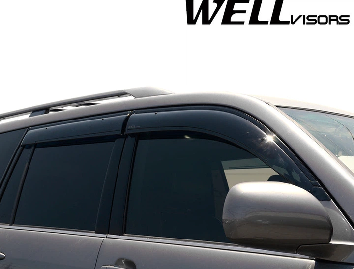 Дефлекторы окон Wellvisors с черным хромированным молдингом передние и задние Lexus GX470 2003-2009 4 шт (3-847LX020) - изображение 10