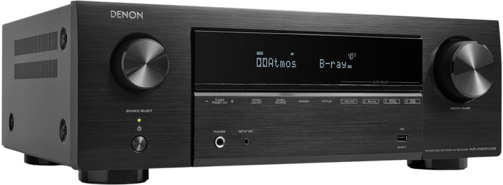 AV-ресивер Denon AVR-X1800H DAB 7.2-Ch Black (747192140137) - зображення 2