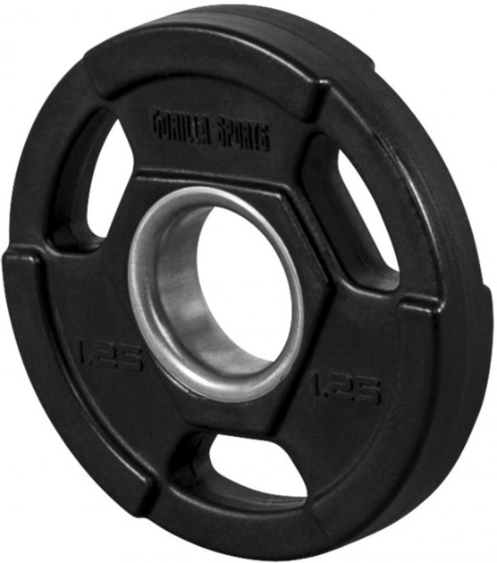 Вагова пластина Gorilla Sports Grip 1.25 кг (4260438736889) - зображення 3