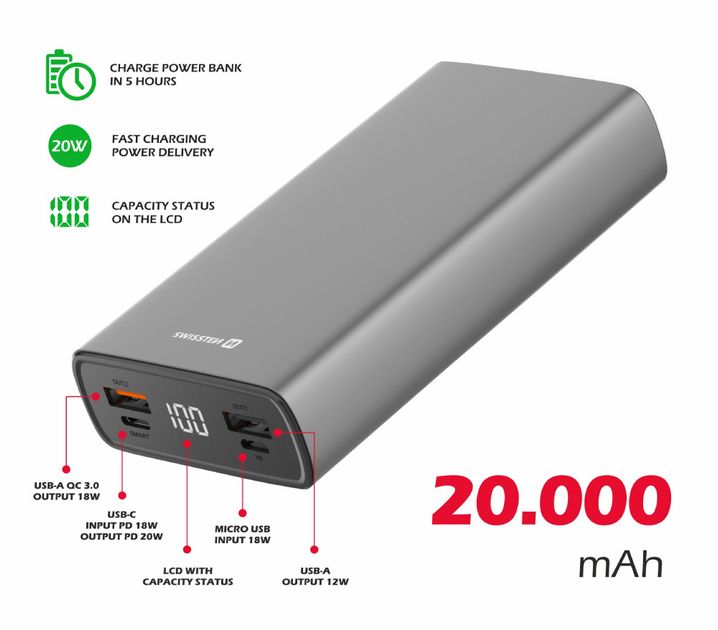 Повербанки 20000 mah - ROZETKA. Купить PowerBank 20000mah в Украине: 👌 ...