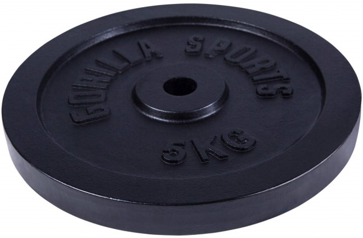 Вагова пластина Gorilla Sports Gripper 30 мм 5 кг (4260438737831) - зображення 3
