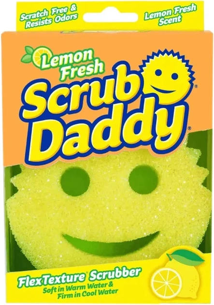 Губка кухонна Scrub Daddy Lemon Fresh сінг пак (5060481023054) - зображення 1