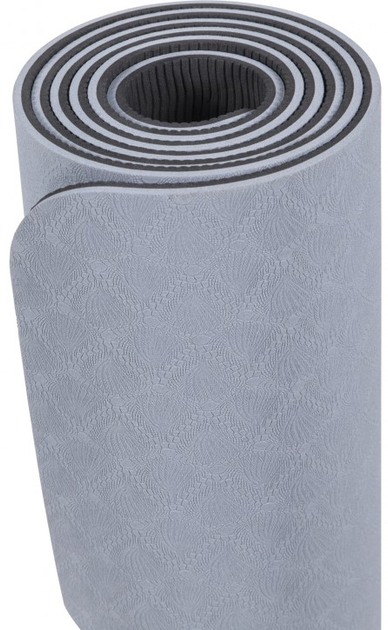 Килимок для йоги Gorilla Sports TPE 180 x 60 x 0.8 см Grey (4260438738678) - зображення 3