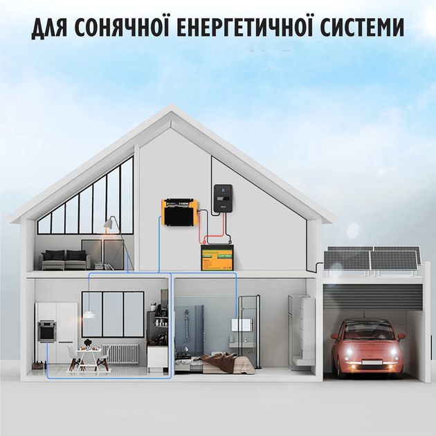 Аккумулятор Eco Worthy LiFePO4 12V 100Ah (1280Wh) со встроенным BMS, 3000+ циклов - изображение 8