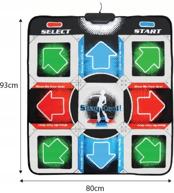 Танцевальный коврик usb для ПК компьютера PC Dance mat Dance Pad улучшенный с CD - изображение 4