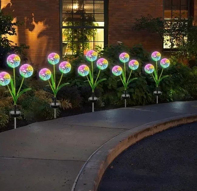 Садовий ліхтар на сонячній батареї Кульбаби Dandelion Garden Lights - Фото 4 Садовий ліхтар на сонячній батареї Кульбаби Dandelion Garden Lights - зображення 4