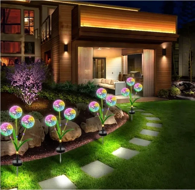 Садовий ліхтар на сонячній батареї Кульбаби Dandelion Garden Lights - Фото 6 Садовий ліхтар на сонячній батареї Кульбаби Dandelion Garden Lights - зображення 6