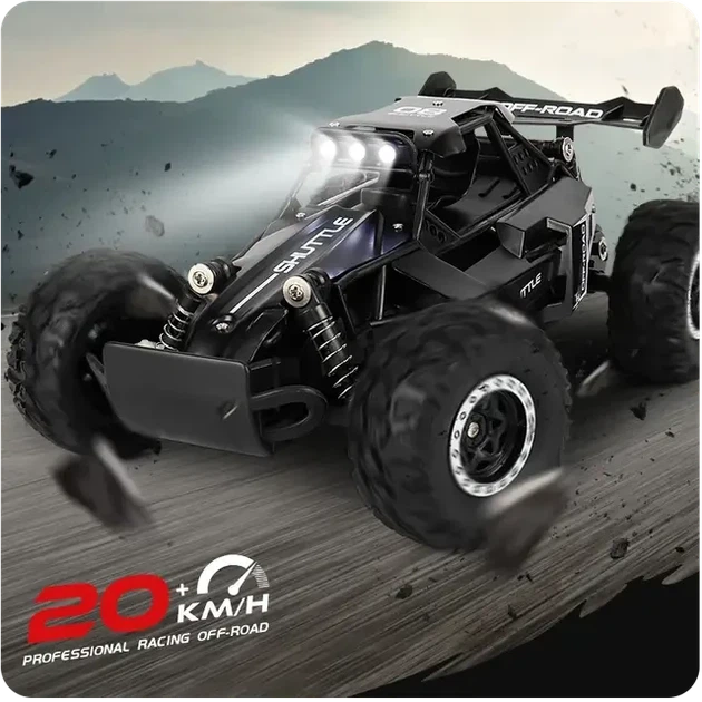 Машинка внедорожник 1 TOY на пульте управления, багги на радиоуправлении Off-Road 1:16 Black - изображение 4