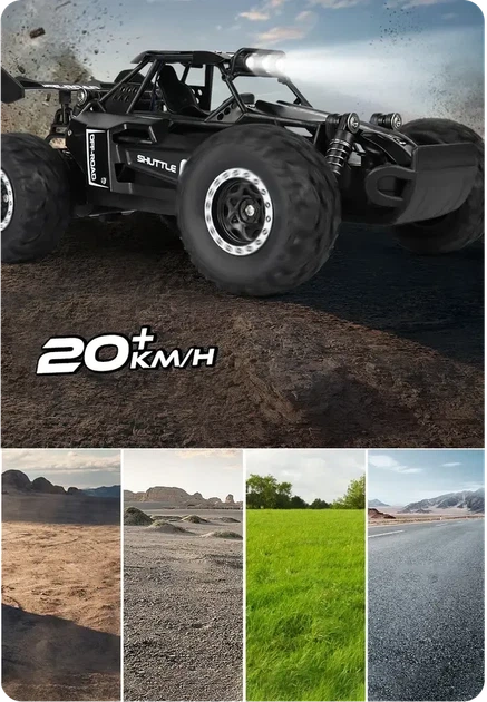 Радиоуправляемая машинка Cars багги, машинка внедорожник на пульте управления Off-Road 1:16 Blue - изображение 3