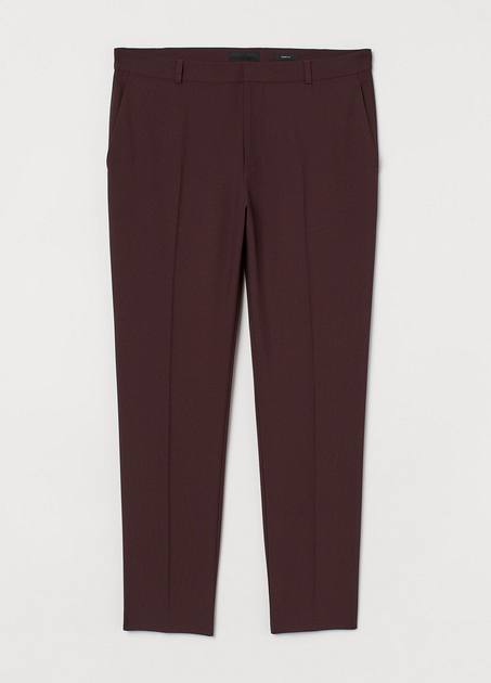 Брюки H&M 46 Бордовый (HM-07392390-Bordo) - Фото 1 Брюки H&M 46 Бордовый (HM-07392390-Bordo) - изображение 1