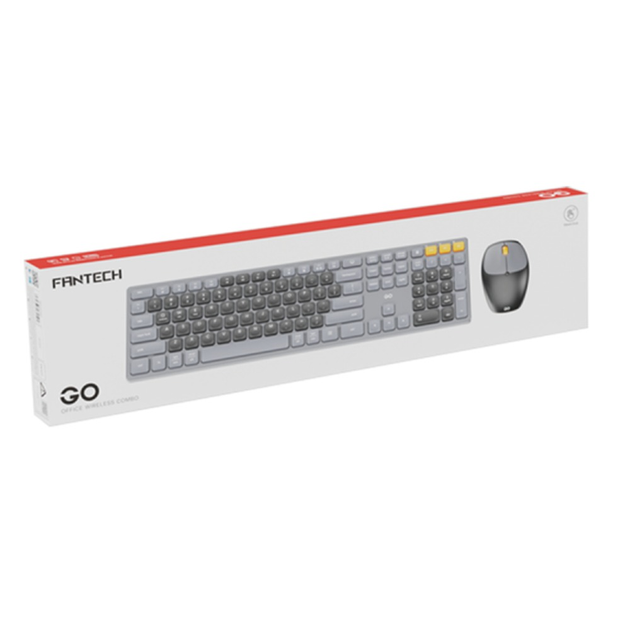 Бесшумная беспроводная клавиатура и мышь Fantech Go WK895 синего цвета. - изображение 2