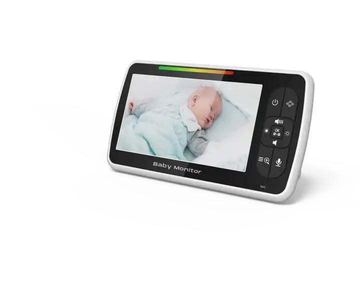 Видеоняня Baby Monitor SM650B с видеонаблюдением, двусторонней связью, датчиком звука и ночным видением + ЖК дисплей - изображение 4