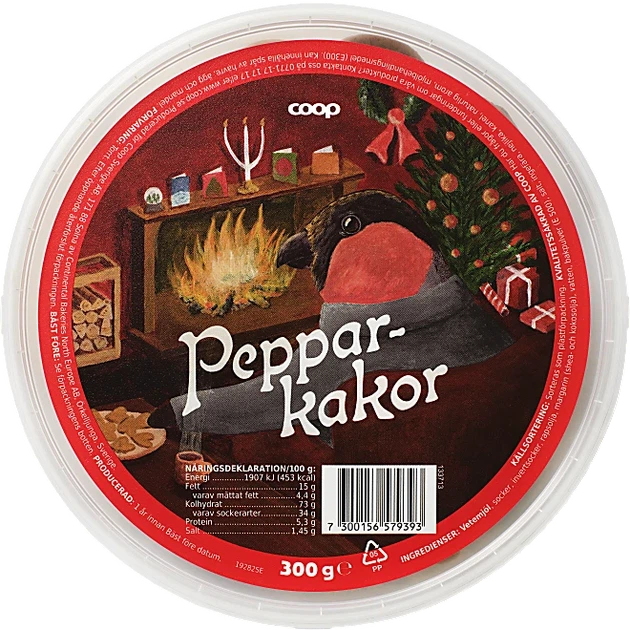 Імбирне печиво coop, 300 г coop_kex_peppar_300 - Фото 1 Імбирне печиво coop, 300 г coop_kex_peppar_300 - изображение 1