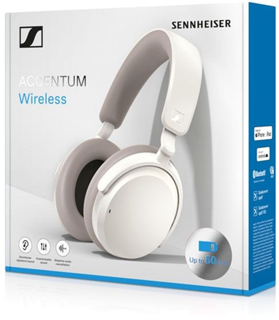 Słuchawki Sennheiser Accentum Wireless White (700175) - obraz 5