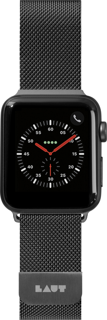 Pasek Laut Steel Loop do Apple Watch 42/44 mm Black (LAUT_AWL_ST_BK) - obraz 2