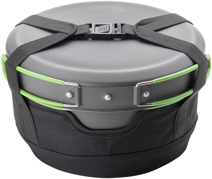 Zestaw naczyń Optimus Terra Camp 4 Pot Set 6 części Czarny-limonkowy (8020677) - obraz 7