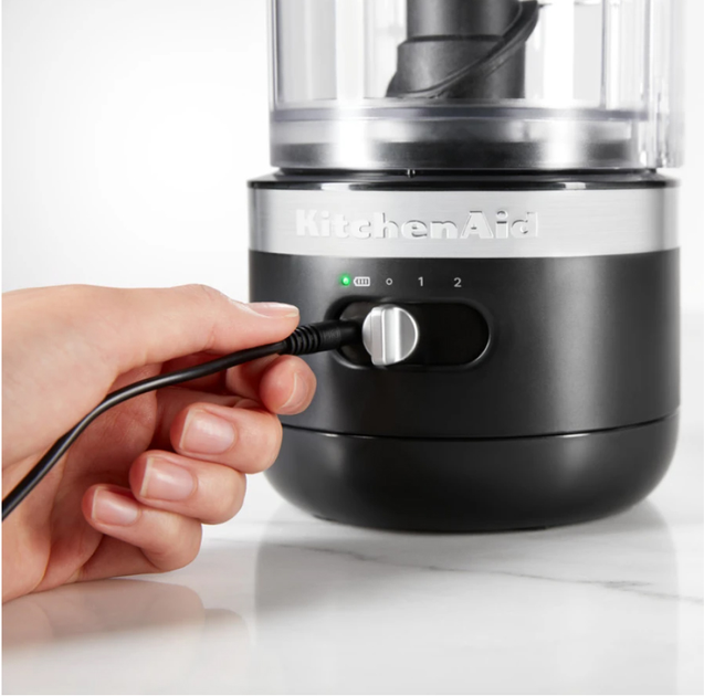 Кухонний мінікомбайн KitchenAid 5KFCB519EBM бездротовий матовий чорний - зображення 3