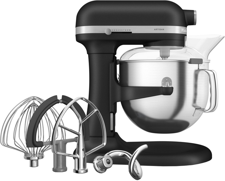 Кухонна машина KitchenAid Artisan 5KSM70SHXEBK з підйомною чашею, чавун - зображення 1