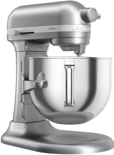 Robot kuchenny KitchenAid Artisan 5KSM70SHXECU z podnoszoną misą, srebrny - obraz 3
