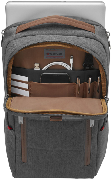 Рюкзак для ноутбука Wenger City Upgrade 16" Grey + сумка (606489) - зображення 7