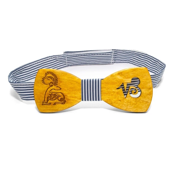 Деревянная галстук бабочка Gofin знак зодиака козерог GBDH-8271 - изображение 4