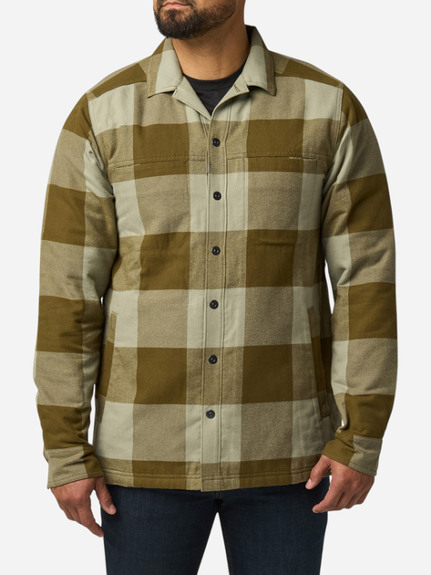 Тактическая куртка на флисе мужская 5.11 Tactical 78042-1148 2XL Field Green Check (888579760507) - изображение 1