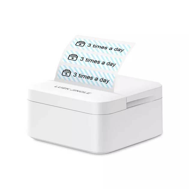 Портативний принтер bluetooth, кишеньковий термопринтер Luck Jingle А6 Білий - зображення 9