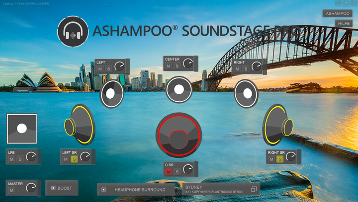 Покращення звуку для ПК, Ashampoo Soundstage Pro, 1 ПК, безтермінова ліцензія - изображение 4