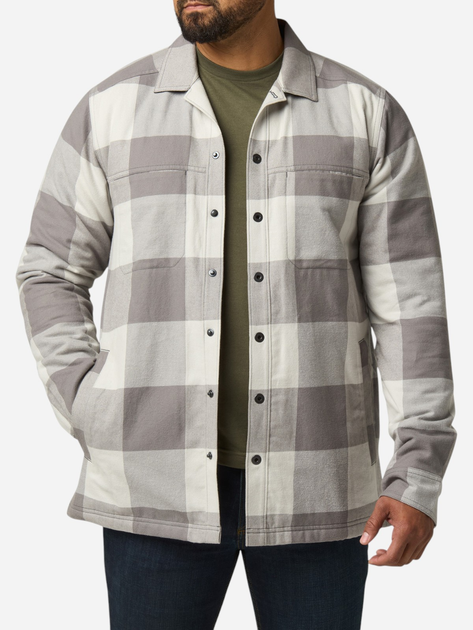 Тактическая куртка на флисе мужская 5.11 Tactical 78042-1151 S Overcast Grey Check (888579760569) - изображение 1