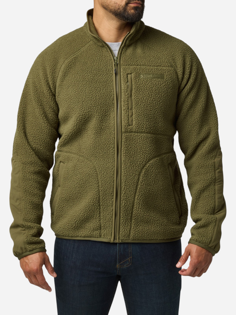 Військова кофта флісова чоловіча 5.11 Tactical 78062-206 S Field green (888579769050) - зображення 1