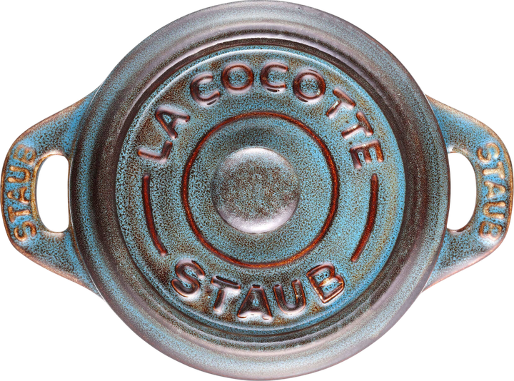 Garnek Staub Mini Cocotte okrągły Antyczny Turkusowy 200 ml (4009839377013)  - obraz 3