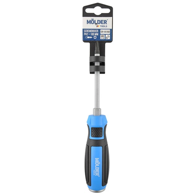 Отвертка крестовая Molder MT33103 ударная с шестигранной опорой PH2x100мм STM01352 - Фото 3 Отвертка крестовая Molder MT33103 ударная с шестигранной опорой PH2x100мм STM01352 - изображение 3