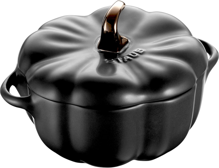 Каструля Staub Mini Cocotte у формі гарбуза Чорна 700 мл (4009839397264)  - зображення 1