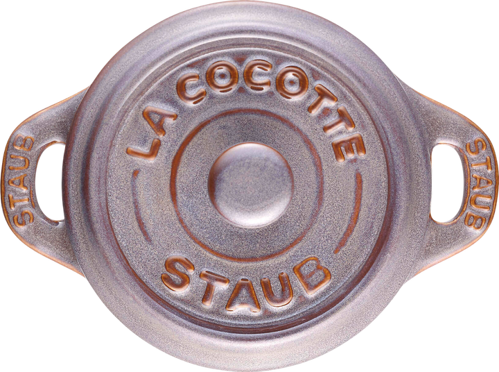 Zestaw garnków Staub Mini Cocotte okrągły Antyczny Grafitowy 4 x 200 ml (3272340049972) - obraz 4