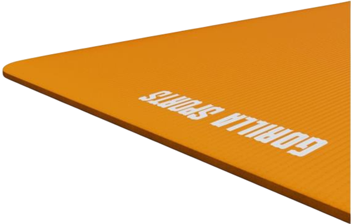 Килимок для йоги Gorilla Sports 190 x 60 x 1.5 см Orange (4260200847188) - зображення 3