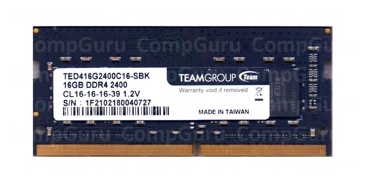 TEAMGROUP 16GB DDR4 2400MHz メモリー Оперативна пам'ять для ноутбука Team Group DDR4 16GB 2400MHz SO