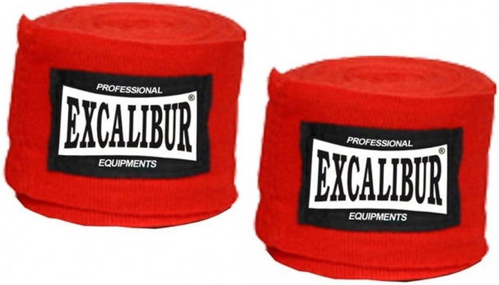 Бинт боксерський Maxxus Excalibur Club Pro 5 м 2 шт. Red (4260244712435) - зображення 1