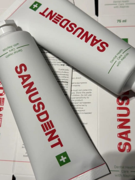 Зубная паста Gaudium Dental Health Care Sanusdent с Алептидом 75 мл (8594217830038) - изображение 2