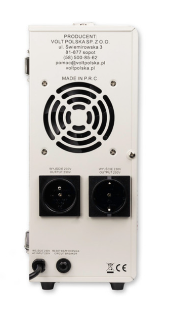 Гибридный ИБП/Инвертор Volt Polska SINUS PRO 900 E PLUS 12/230V 600/900W (3SPM09012M) - изображение 4