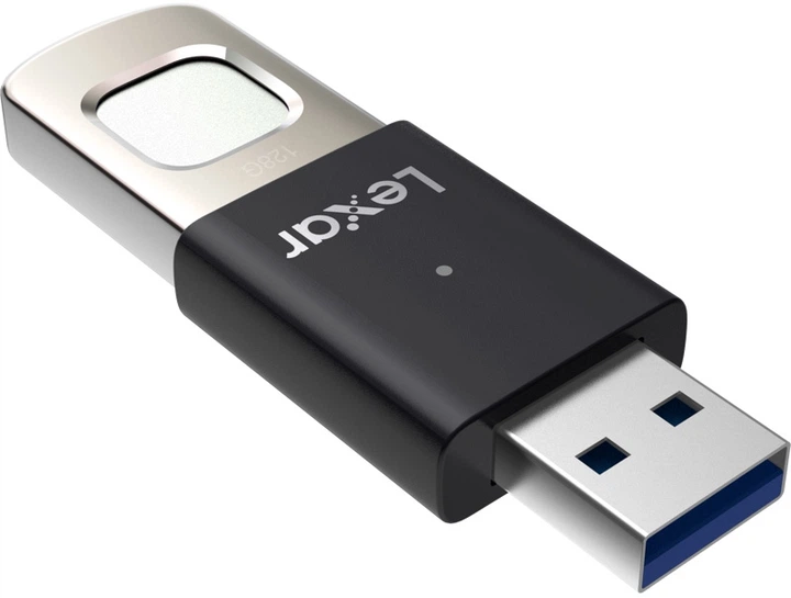 Pendrive Lexar JumpDrive Fingerprint F35 Pro 128GB USB 3.2 Gen1 Black/Grey (LJDF35P128G-RNBNG) - obraz 3